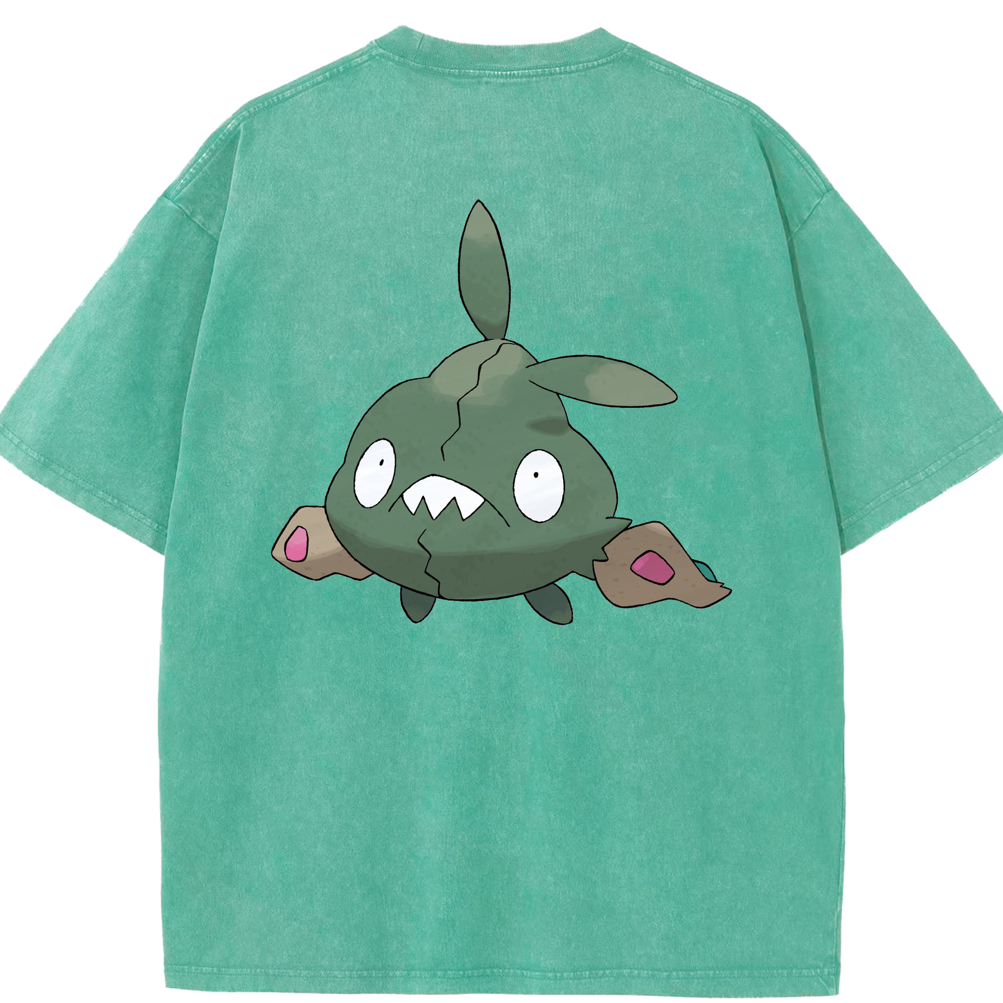 （画像用） ポケットモンスター Pokémon 綿100% ヴィンテージ風 半袖Tシャツ（背面プリント）